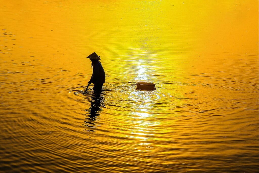 fishermen, fishermen work on the river, river craft-8449951.jpg
